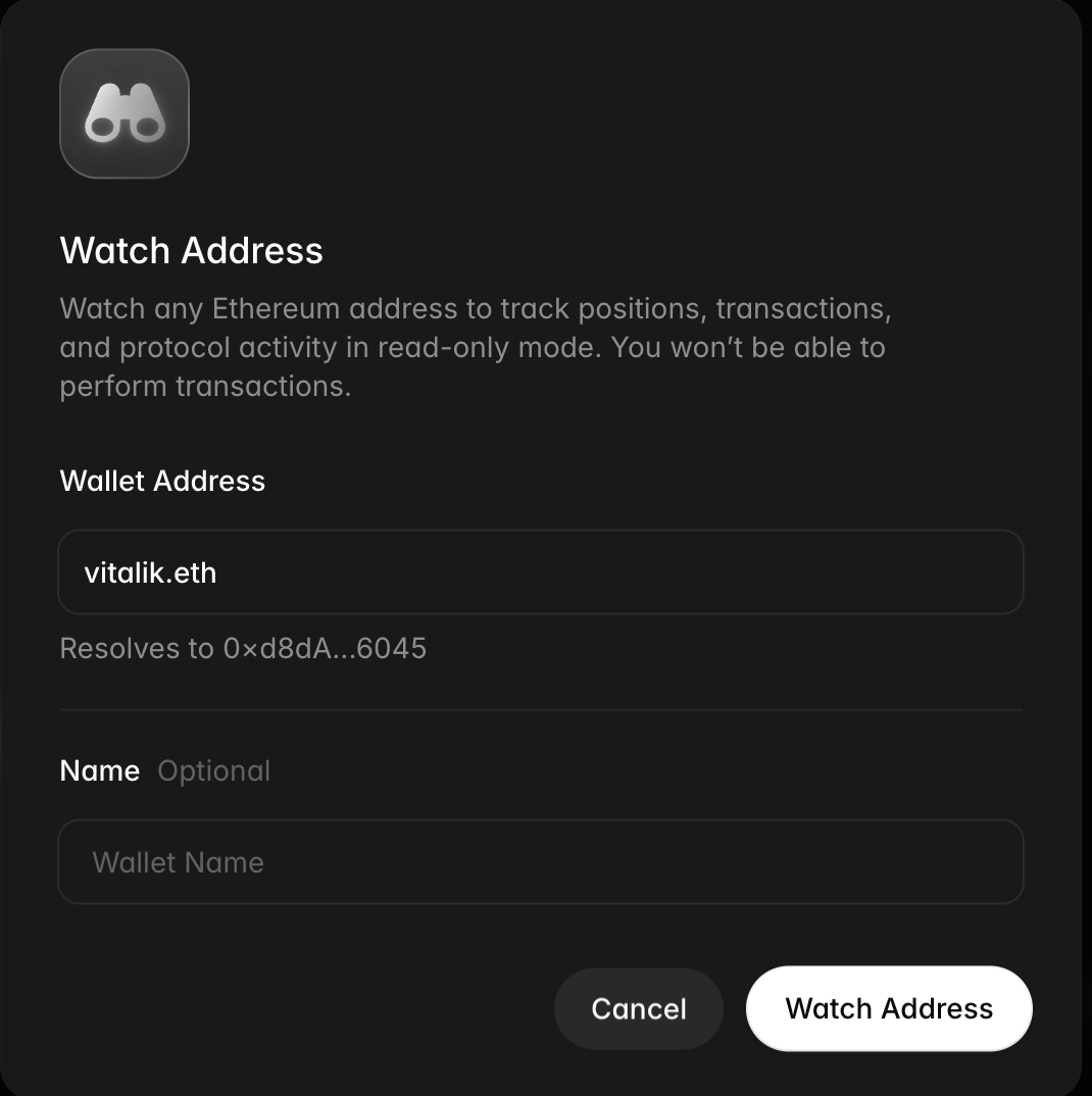 Aave correctly resolves the direct onchain subname address