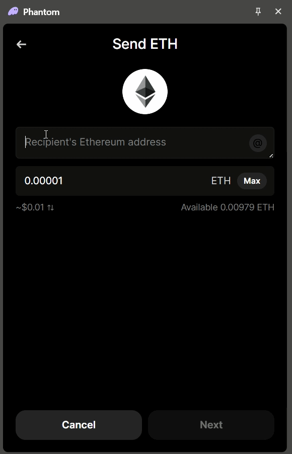 Phantom Wallet fails to resolve the address for dperri.com